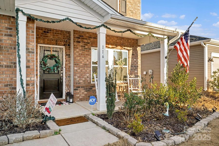 Exterior details and patio area of a home in Shepherds Landing, Mooresville (Image 24).