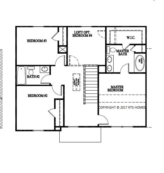 2D floor plan layout of this home in The Village at Sassafras, Allenhurst, GA (Image 3). 2D floor plan layout of this home in The Village at Sassafras, Allenhurst, GA (Image 3).
