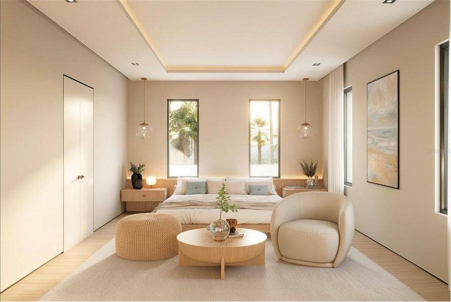 Furnished interior view inside a new home in , Sarasota (Image 17).