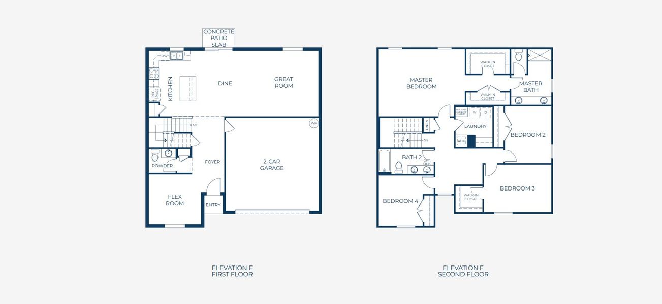 2D floor plan layout for the Sycamore by Maronda Homes in Woodland Ranch, Lake Wales, FL (Image 4).