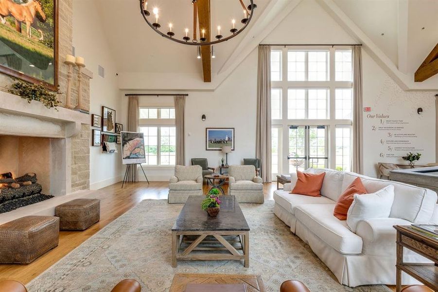 Furnished interior view inside a new home in Sandbrock Ranch, Aubrey (Image 5). Furnished interior view inside a new home in Sandbrock Ranch, Aubrey (Image 5).