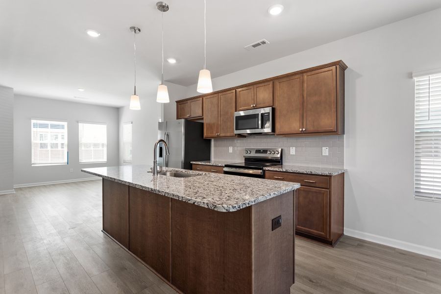 Furnished interior view inside a new home in Renaissance at White Oak, Garner (Image 6). Furnished interior view inside a new home in Renaissance at White Oak, Garner (Image 6).
