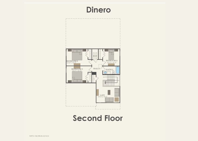 2D floor plan layout of this home in The Overlook at Creekside, New Braunfels, TX (Image 2). 2D floor plan layout of this home in The Overlook at Creekside, New Braunfels, TX (Image 2).