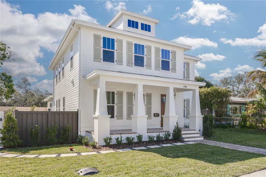 Front exterior of a new home in , St. Petersburg, FL, highlighting curb appeal (Image 26).
