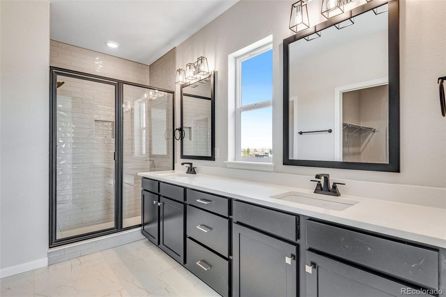 Furnished interior view inside a new home in Crescendo at The Aurora Highlands, Aurora (Image 7).