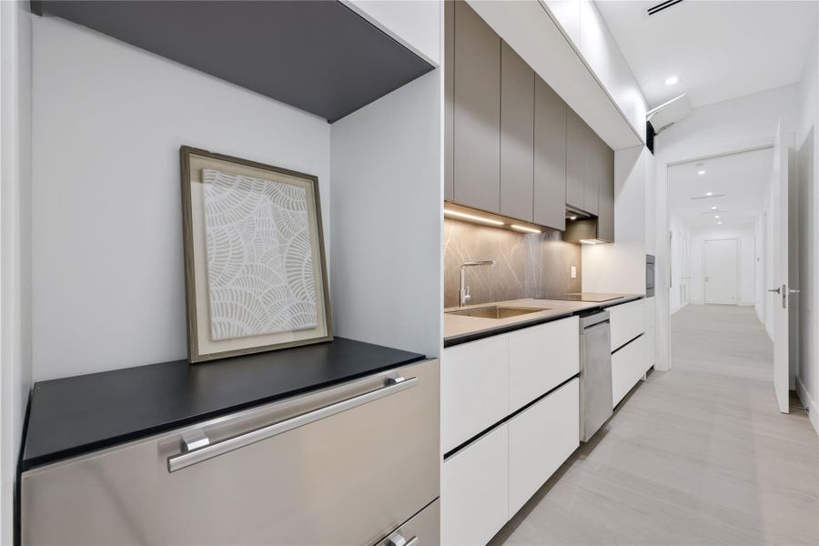 Furnished interior view inside a new home in , Parkland (Image 26).