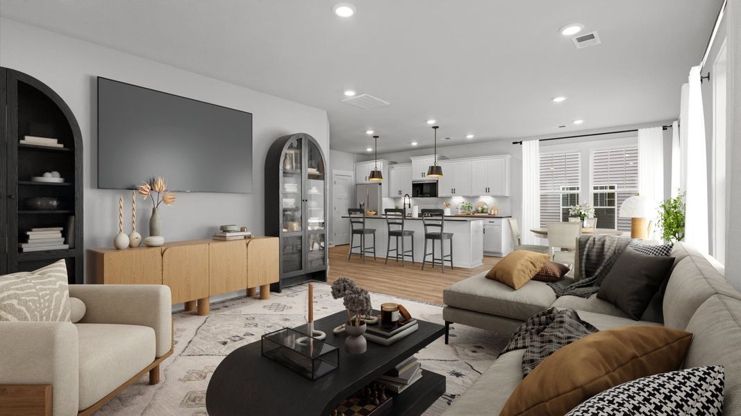 Representative furnished interior of a home built from the Neroli by DRB Homes in Harrier Point, Woodruff (Image 24).