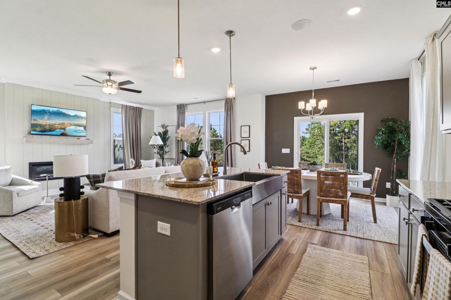Furnished interior view inside a new home in Blythewood Farms, Blythewood (Image 3). Furnished interior view inside a new home in Blythewood Farms, Blythewood (Image 3).