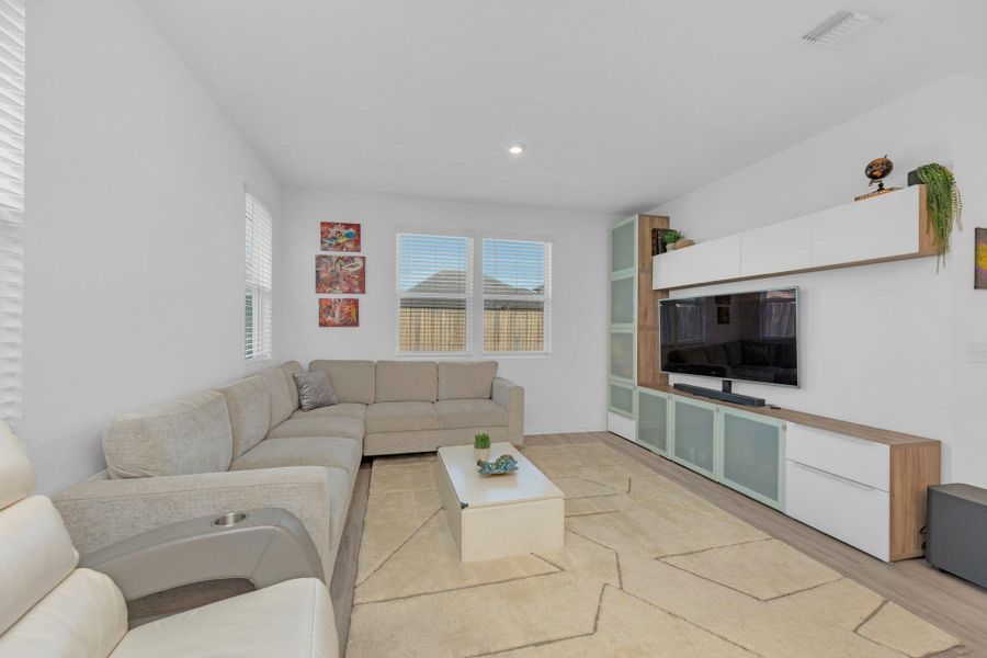 Furnished interior view inside a new home in Seasons at Carillon, Manor (Image 9).