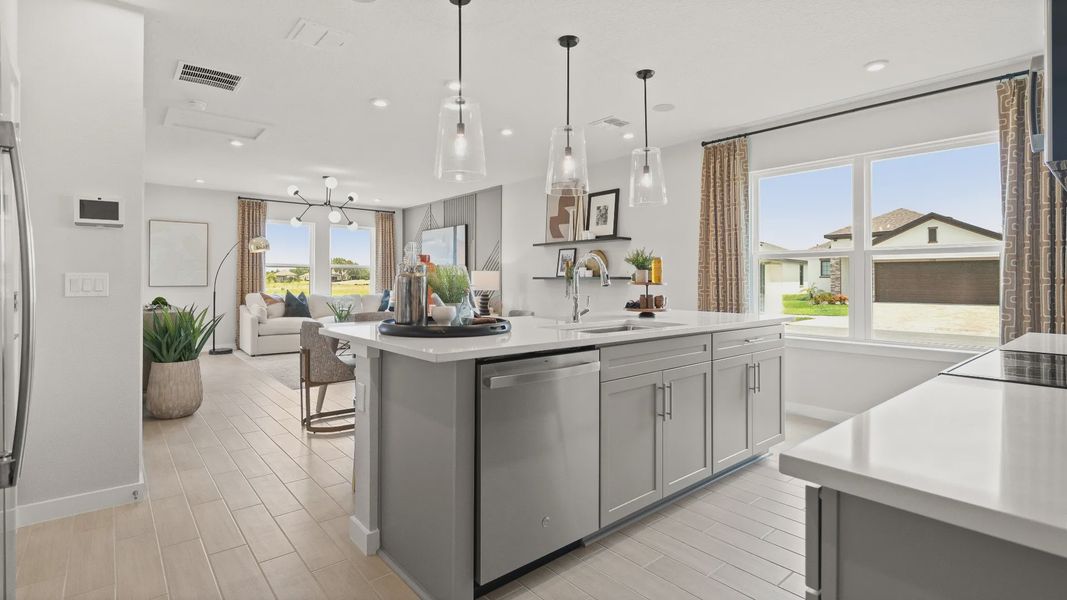 Furnished interior view inside a new home in Ardisia Park, New Smyrna Beach (Image 9).
