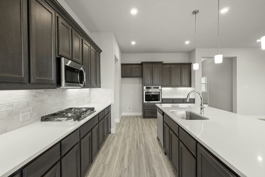 Furnished interior view inside a new home in Westside Preserve - 70ft. lots, Midlothian (Image 7). Furnished interior view inside a new home in Westside Preserve - 70ft. lots, Midlothian (Image 7).