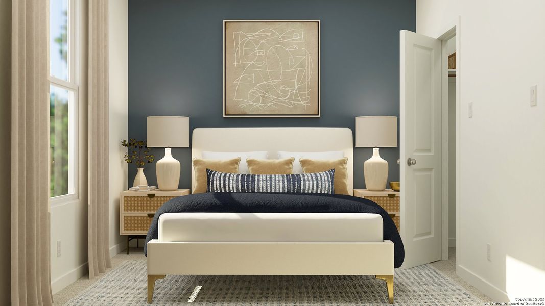 Furnished interior view inside a new home in Voss Farms, New Braunfels (Image 11).