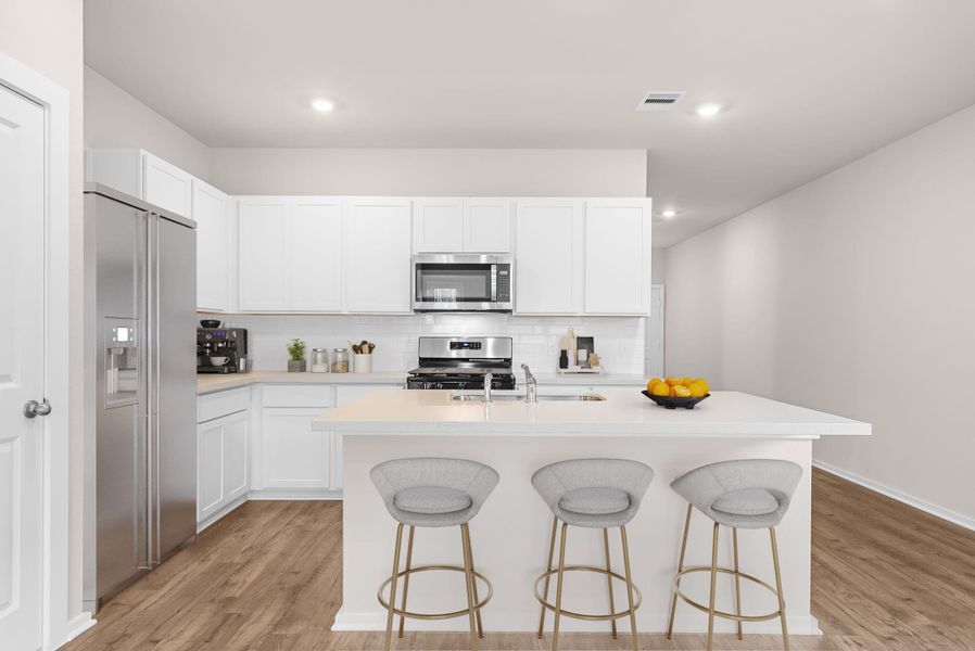 Furnished interior view inside a new home in Laurel Landing, Alvin (Image 9).
