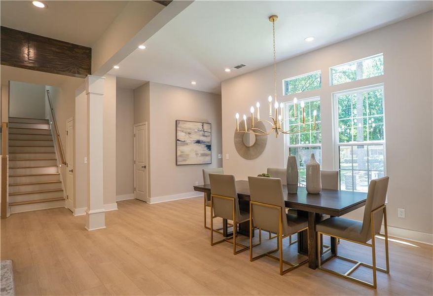 Furnished interior view inside a new home in , Snellville (Image 17).
