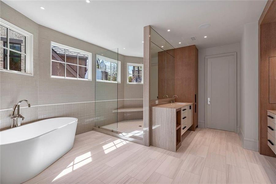 Furnished interior view inside a new home in , Atlanta (Image 34).