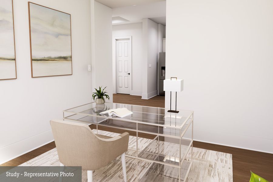 Representative furnished interior of a home built from the The Hereford by David Weekley Homes in Prairieland Village 40' Homesites, Cypress (Image 5). Representative furnished interior of a home built from the The Hereford by David Weekley Homes in Prairieland Village 40' Homesites, Cypress (Image 5).