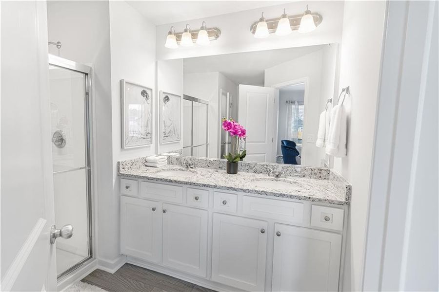 Furnished interior view inside a new home in , Fairburn (Image 26).