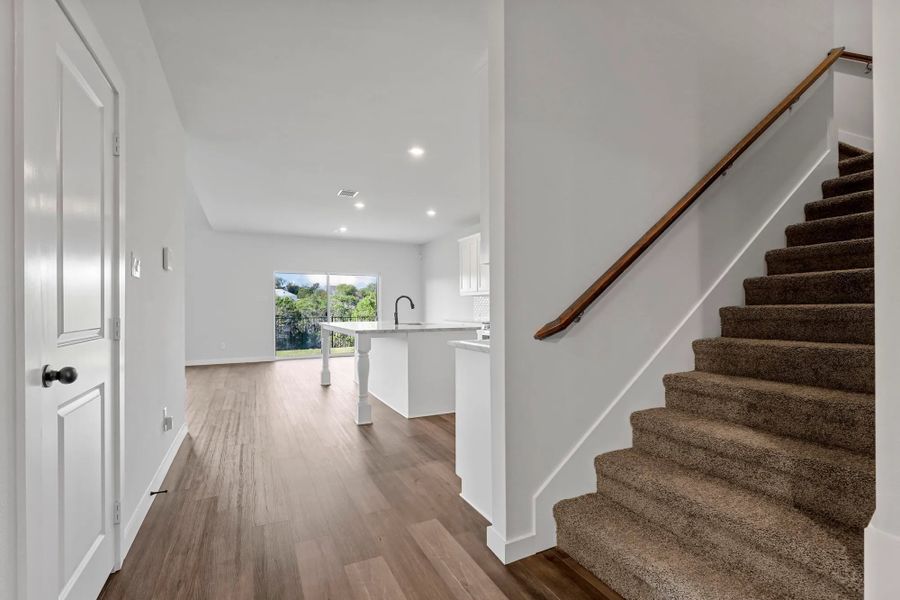 Representative unfurnished interior of a home built from the Garrison II by Cheldan Homes in Stoneview, Glen Rose (Image 73).
