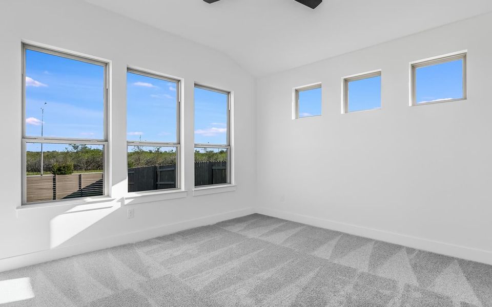 Representative unfurnished interior of a home built from the Howard by Brookfield Residential in Traditional Homes at Easton Park, Austin (Image 13).