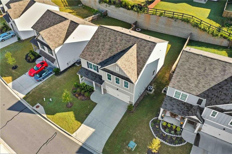 Front exterior of a new home in , Dawsonville, GA, highlighting curb appeal (Image 21).
