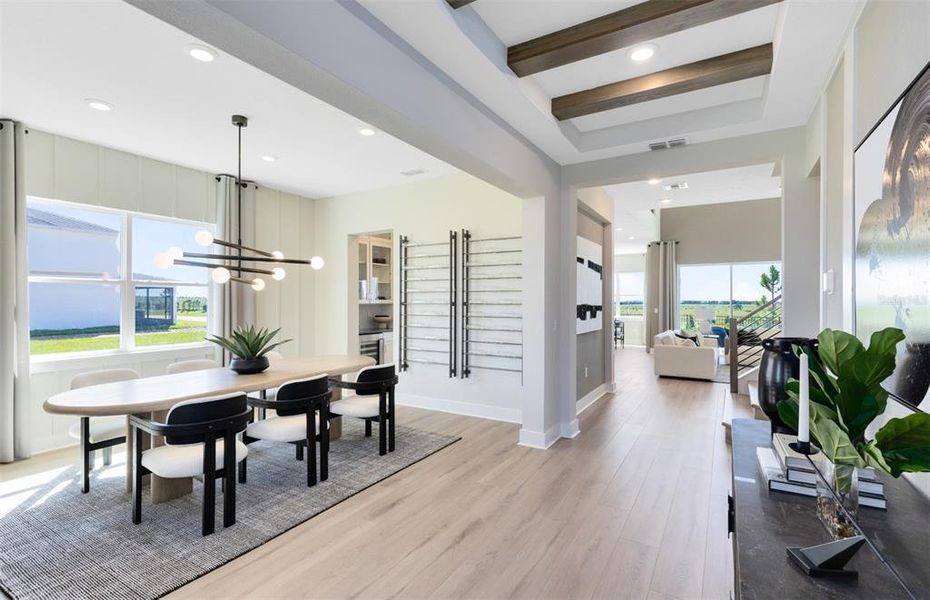 Furnished interior view inside a new home in Parkside Trails, Clermont (Image 44). Furnished interior view inside a new home in Parkside Trails, Clermont (Image 44).