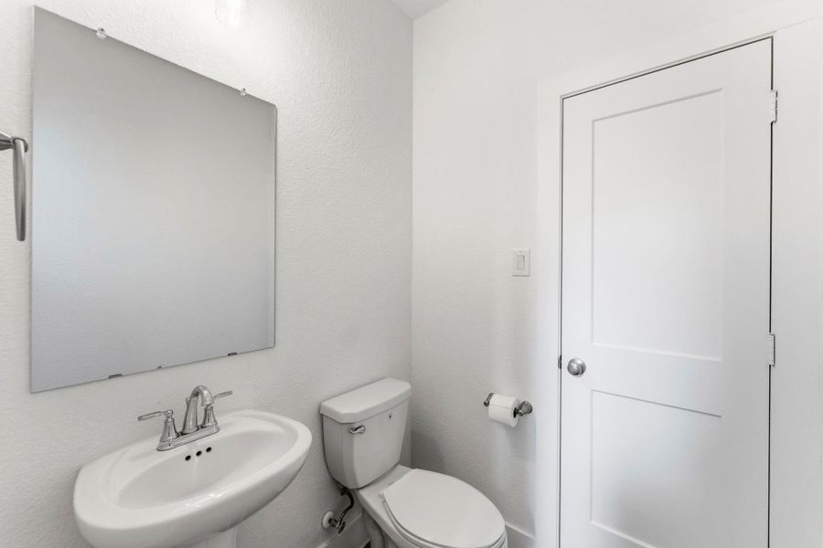 Powder bath on the first floor
