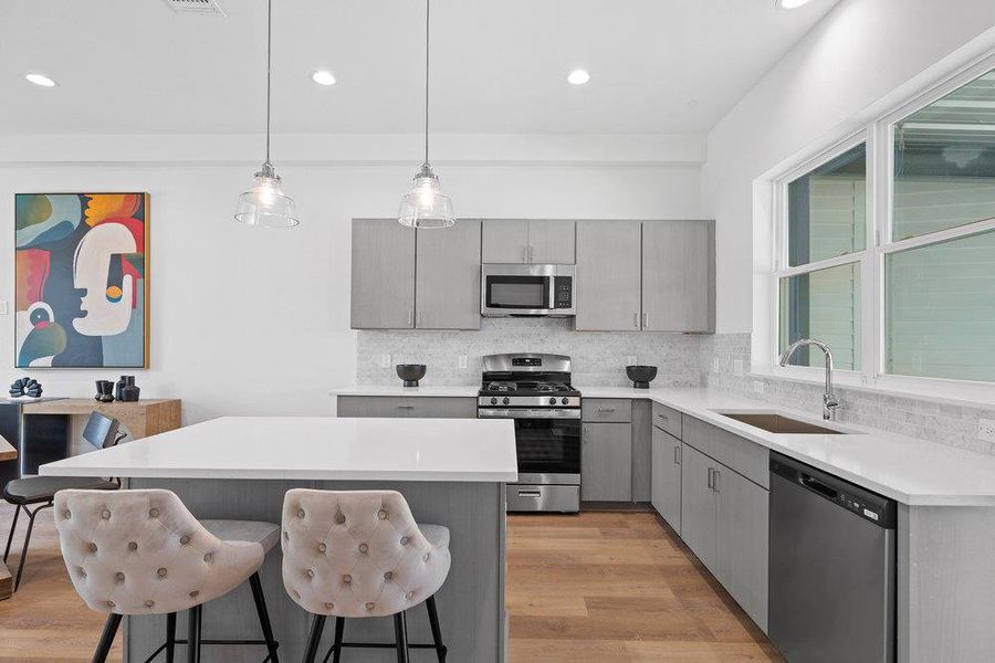 Furnished interior view inside a new home in , Austin (Image 3). Furnished interior view inside a new home in , Austin (Image 3).