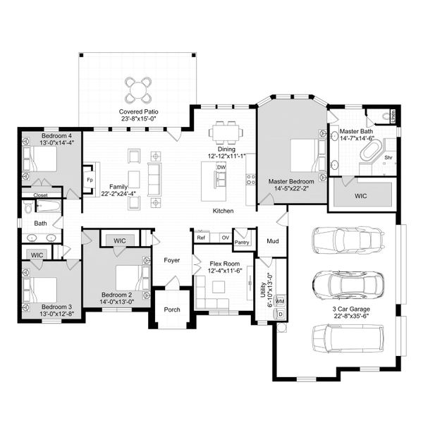 2D floor plan layout of this home in Brock Heights, Brock, TX (Image 5). 2D floor plan layout of this home in Brock Heights, Brock, TX (Image 5).