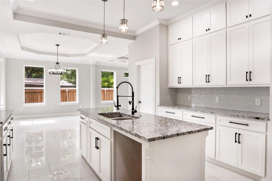 Furnished interior view inside a new home in , Dallas (Image 4).