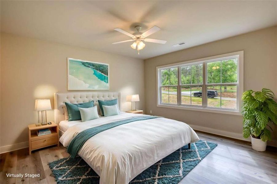 Furnished interior view inside a new home in , Monticello (Image 38).