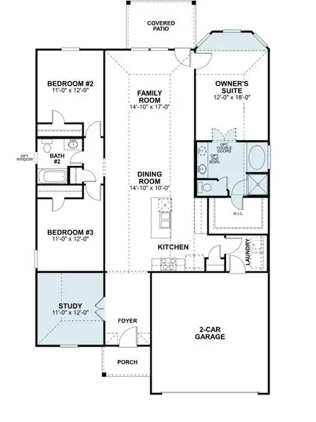 2D floor plan layout of this home in Summerview, Fulshear, TX (Image 4).