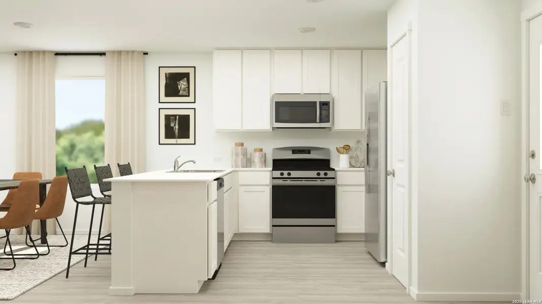 Furnished interior view inside a new home in Hidden Oasis, San Antonio (Image 14).