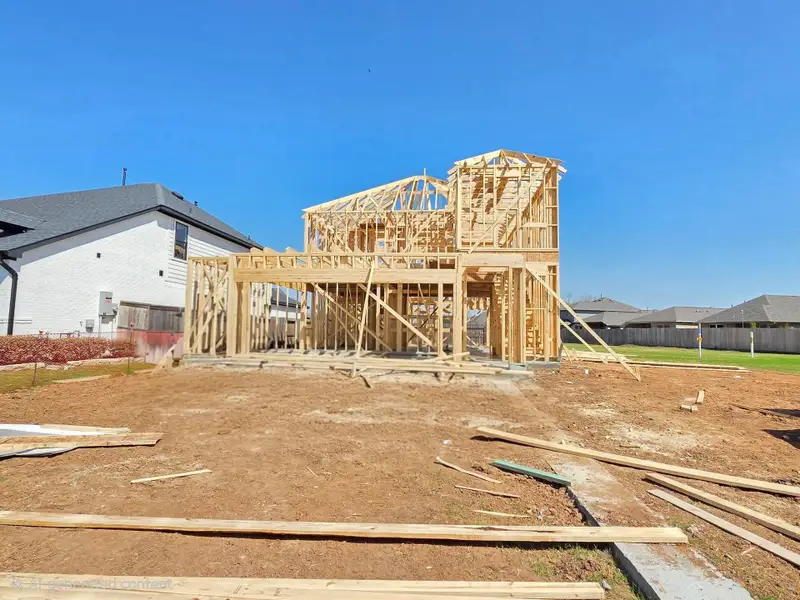 In-progress construction of a new home in , Missouri City, TX (Image 4).