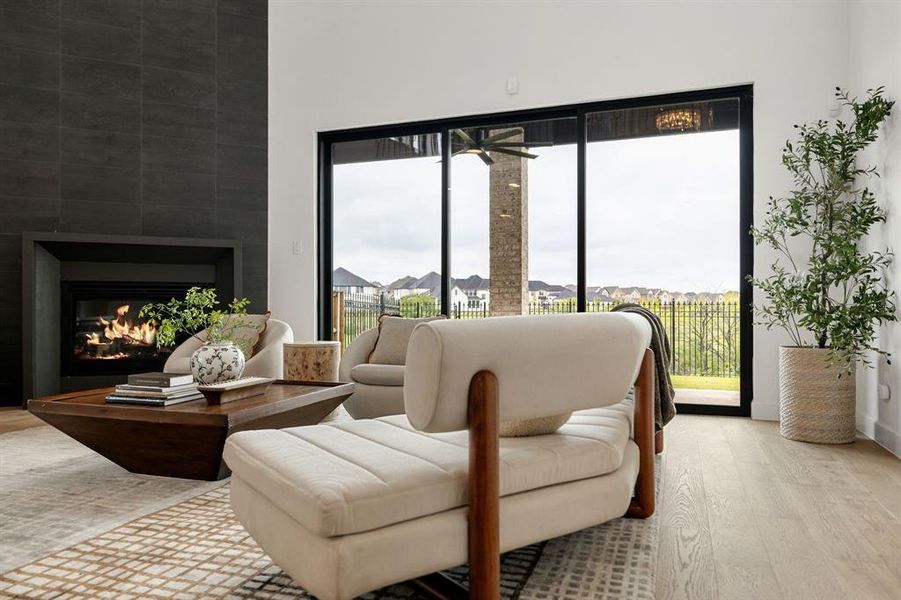 Furnished interior view inside a new home in , The Colony (Image 13). Furnished interior view inside a new home in , The Colony (Image 13).