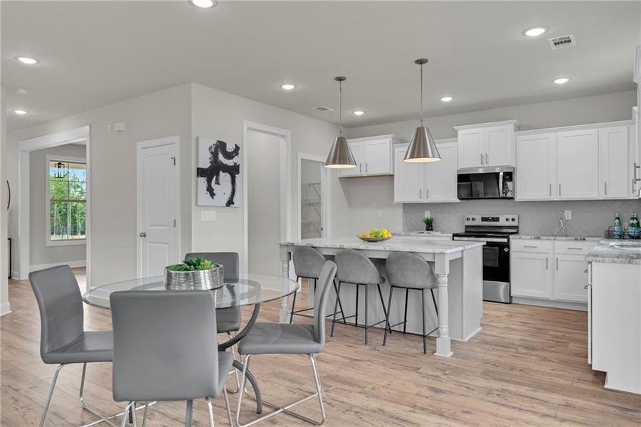 Furnished interior view inside a new home in , Buford (Image 30).