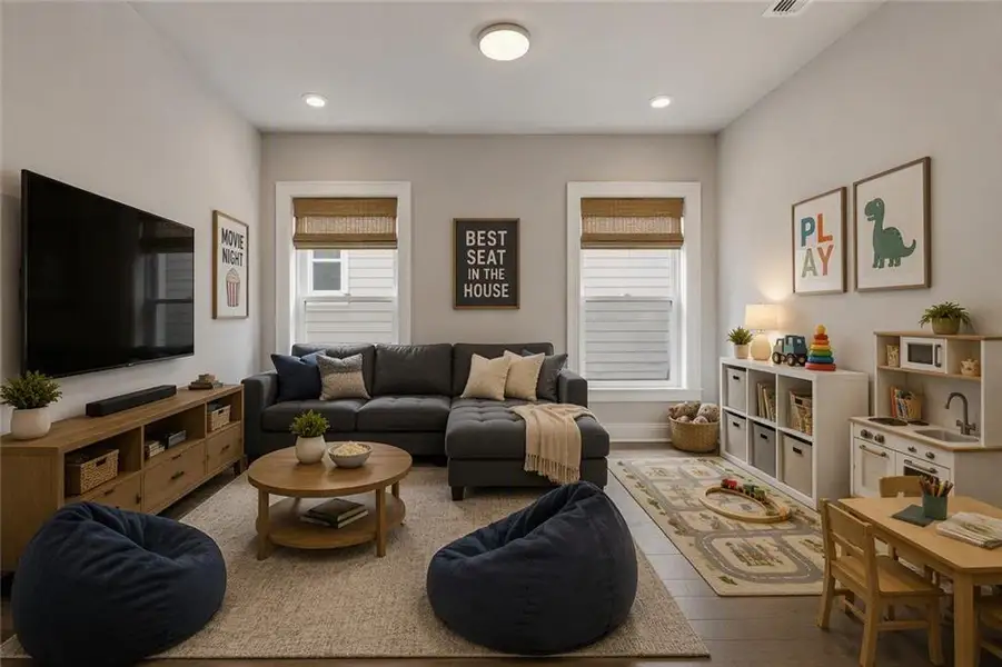 Furnished interior view inside a new home in Waterhaven, Cumming (Image 7).