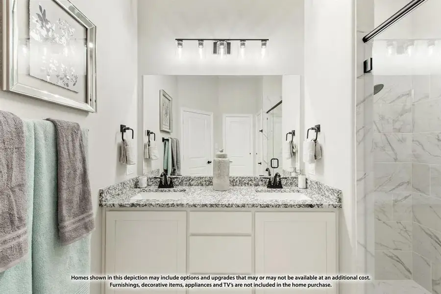 Furnished interior view inside a new home in ArrowBrooke, Aubrey (Image 3).