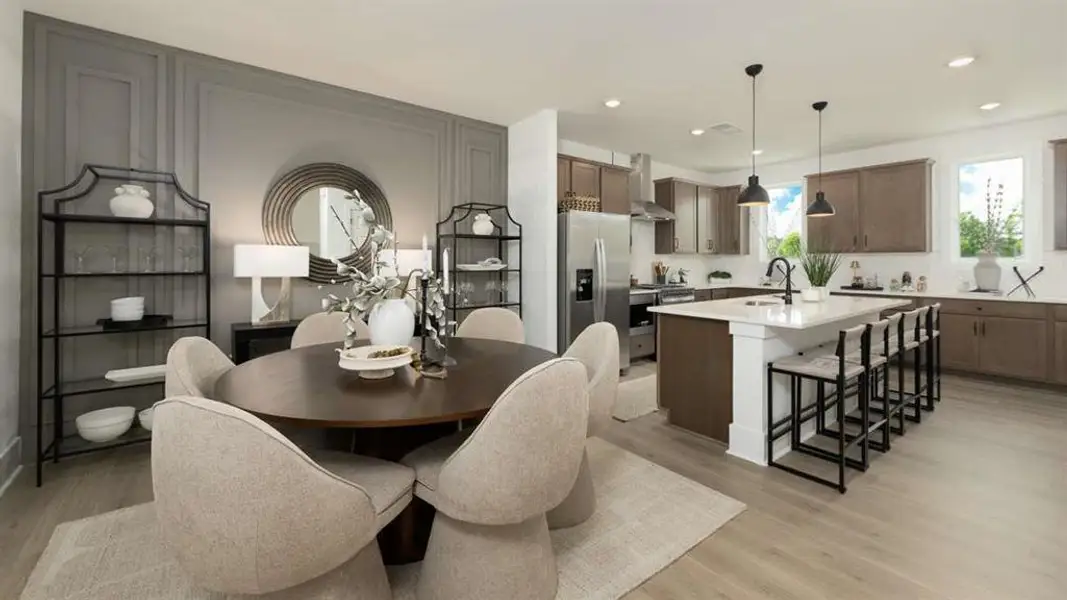 Furnished interior view inside a new home in Overlook at Peachtree Corners, Peachtree Corners (Image 4).