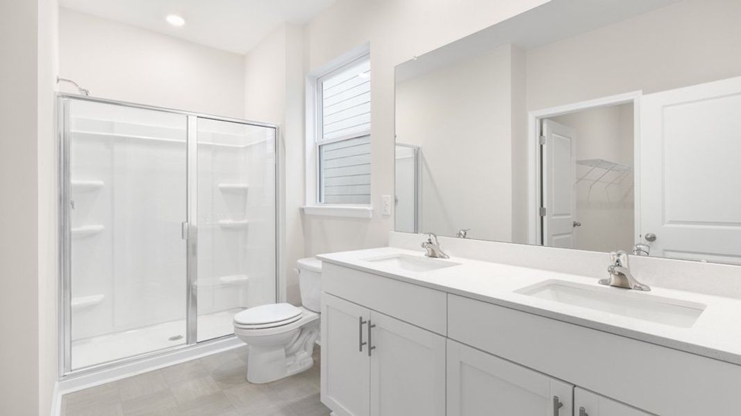 Furnished interior view inside a new home in The Villas at Haywood Glen, Knightdale (Image 8).