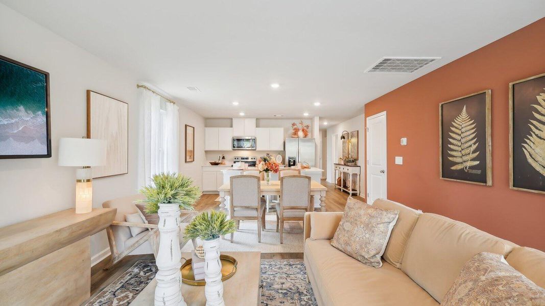 Furnished interior view inside a new home in The Oaks at Center Station, Hollywood (Image 21).