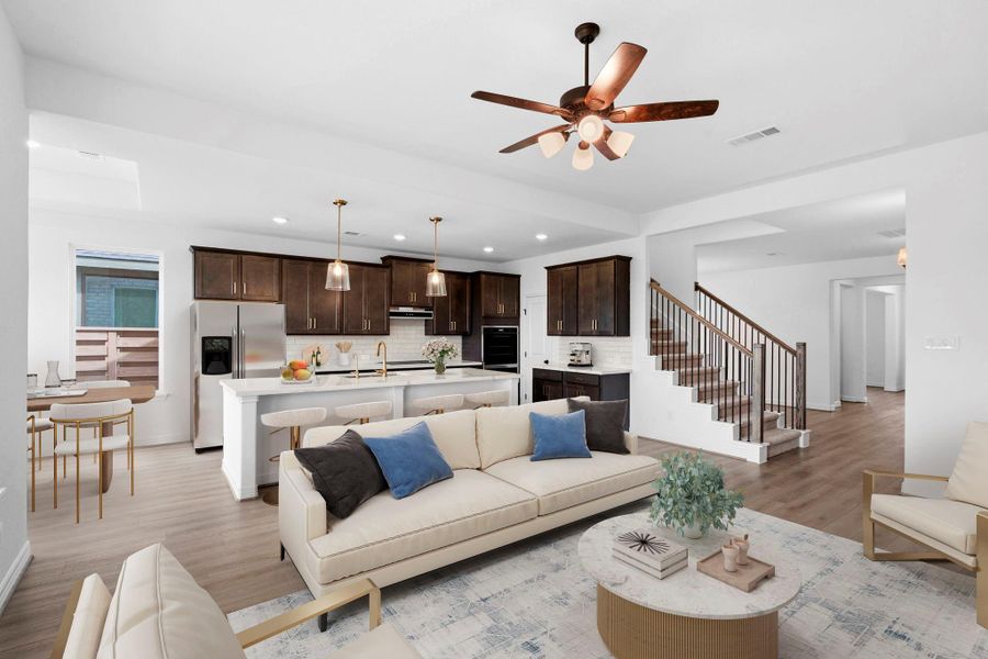 Furnished interior view inside a new home in Austin Point, Richmond (Image 7).