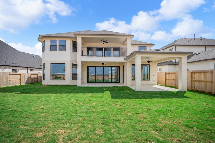 Exterior details and patio area of a home in Jordan Ranch 70' Lots, Fulshear (Image 23). Exterior details and patio area of a home in Jordan Ranch 70' Lots, Fulshear (Image 23).