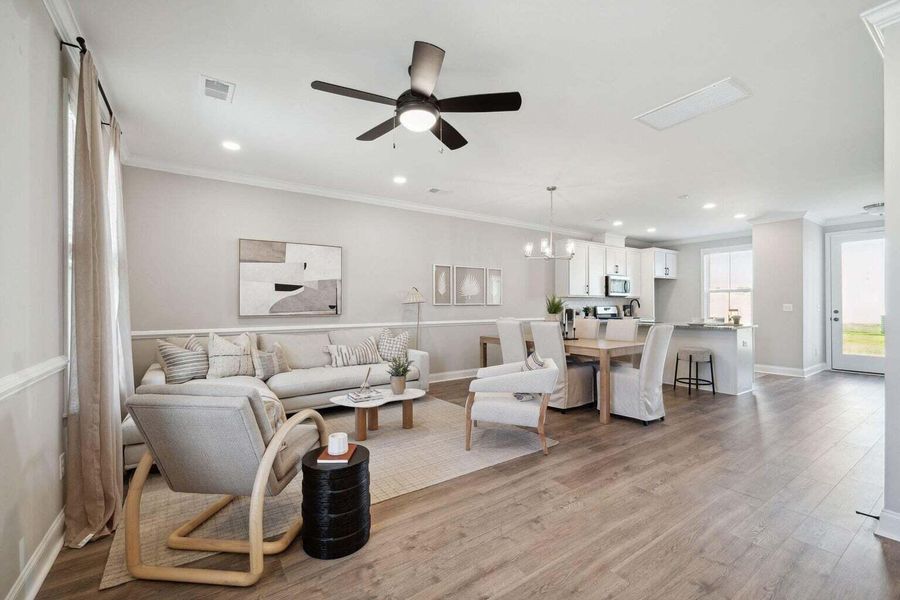 Furnished interior view inside a new home in Abbey Walk, Moncks Corner (Image 32).