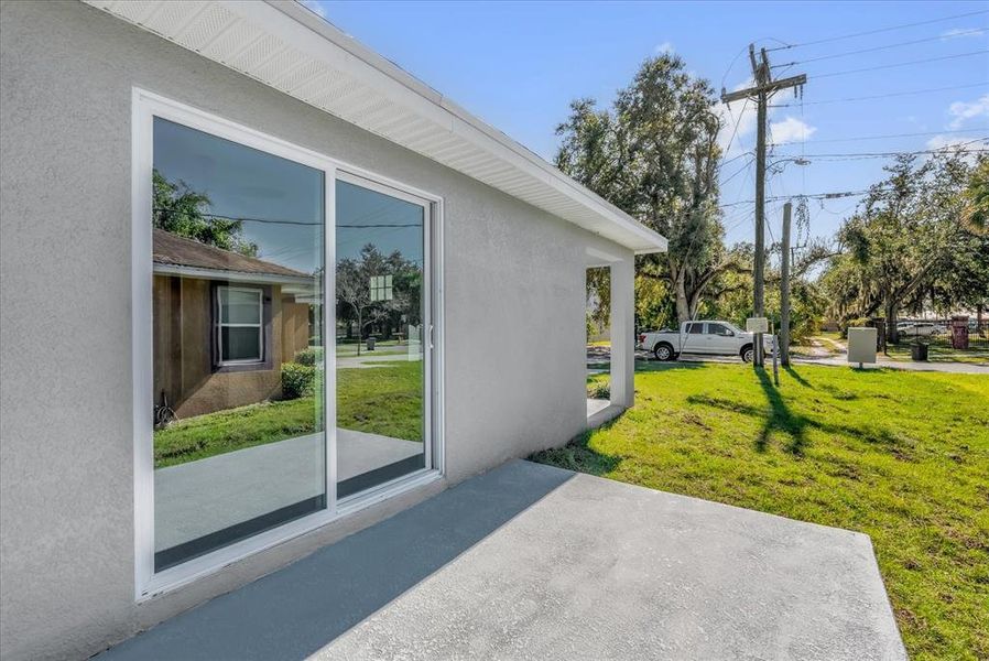 Exterior details and patio area of a home in , Sanford (Image 16).