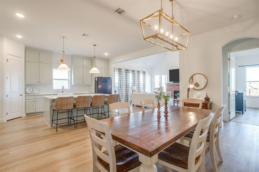 Furnished interior view inside a new home in , Aledo (Image 8).