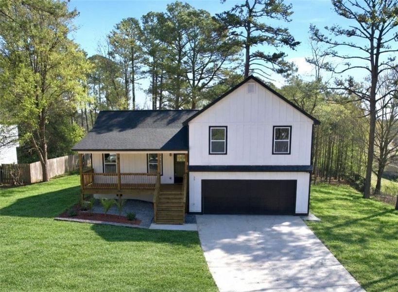 Front exterior of a new home in , Hiram, GA, highlighting curb appeal (Image 17). Front exterior of a new home in , Hiram, GA, highlighting curb appeal (Image 17).