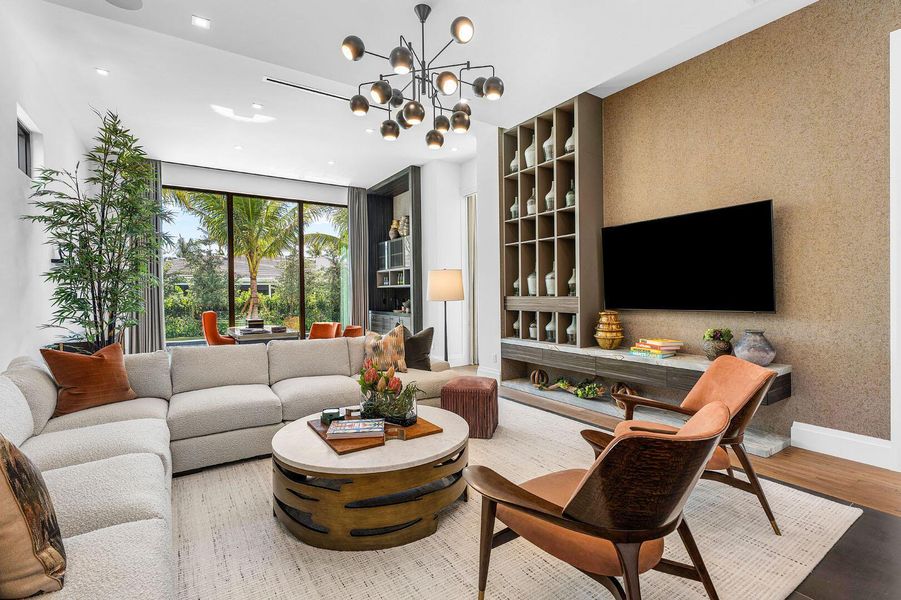 Furnished interior view inside a new home in , Boca Raton (Image 56).