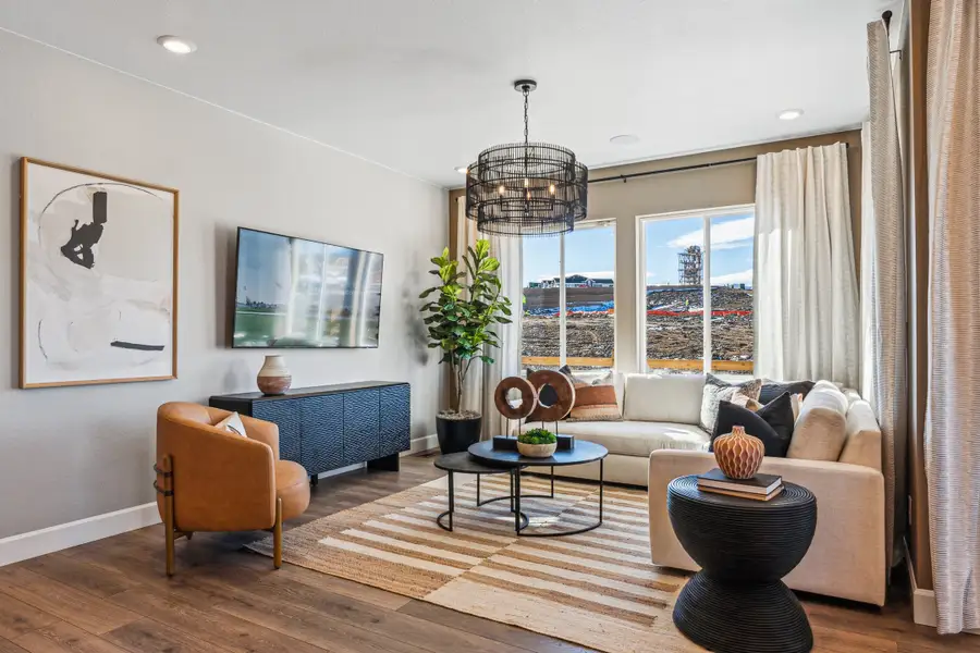 Furnished interior view inside a new home in Trailstone, Arvada (Image 3).