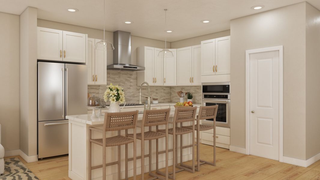 Representative furnished interior of a home built from the Maxwell by Beazer Homes in Ashley Walk Townes, Charleston (Image 5).