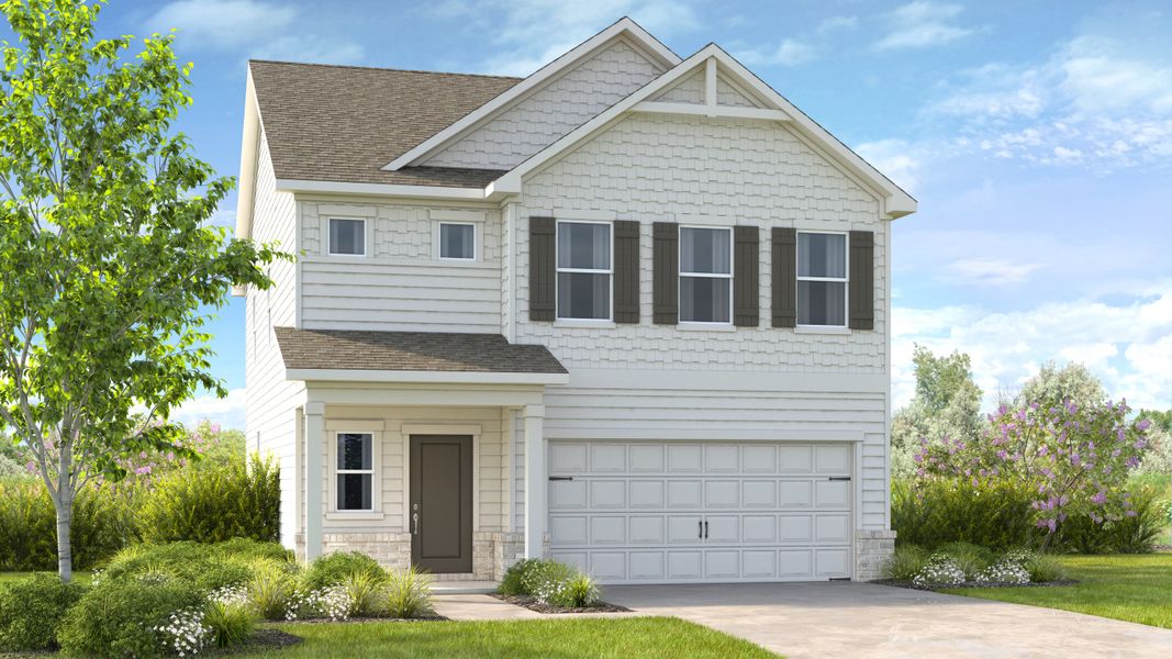 Representative exterior photo of a completed home built from the Denton by Taylor Morrison in Heritage River, Euharlee, GA (Image 21).